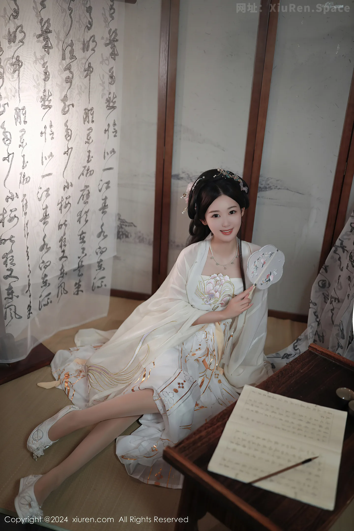 图片[6]-[XiuRen秀人网]VOL.8898 模特唐安琪性感浅色古装服饰配超薄无内肉丝秀曼妙身姿诱惑写真81P-秀人网官方网站